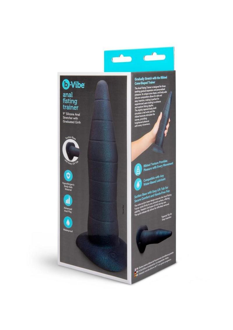 B-Vibe Fisting Anal Training Silicone Anal Probe - Purple
