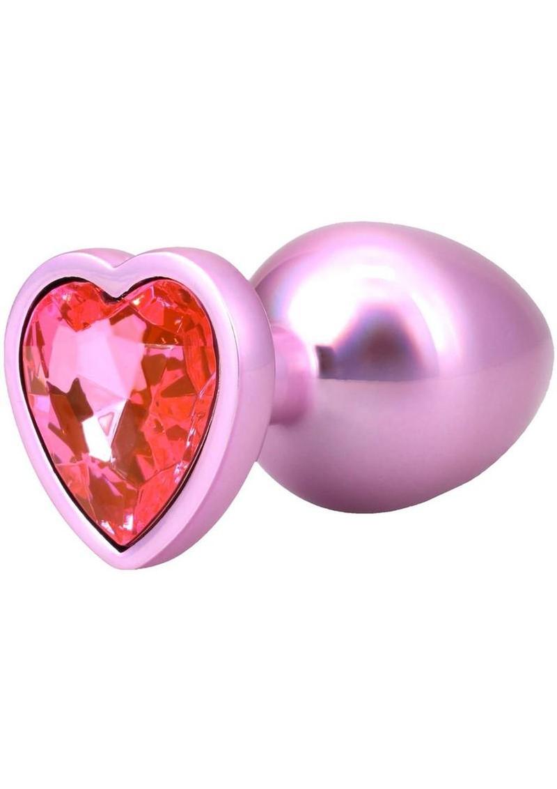 Booty Bling Heart Diamond Jeweled Wearable Metal Plug