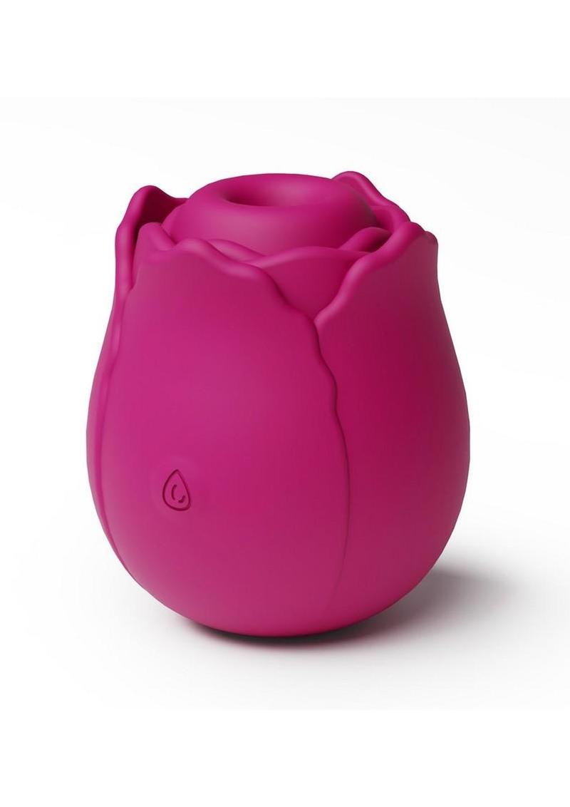 Inya The Vibrating Rose Rechargeable Silicone Clitoral Stimulator - Red