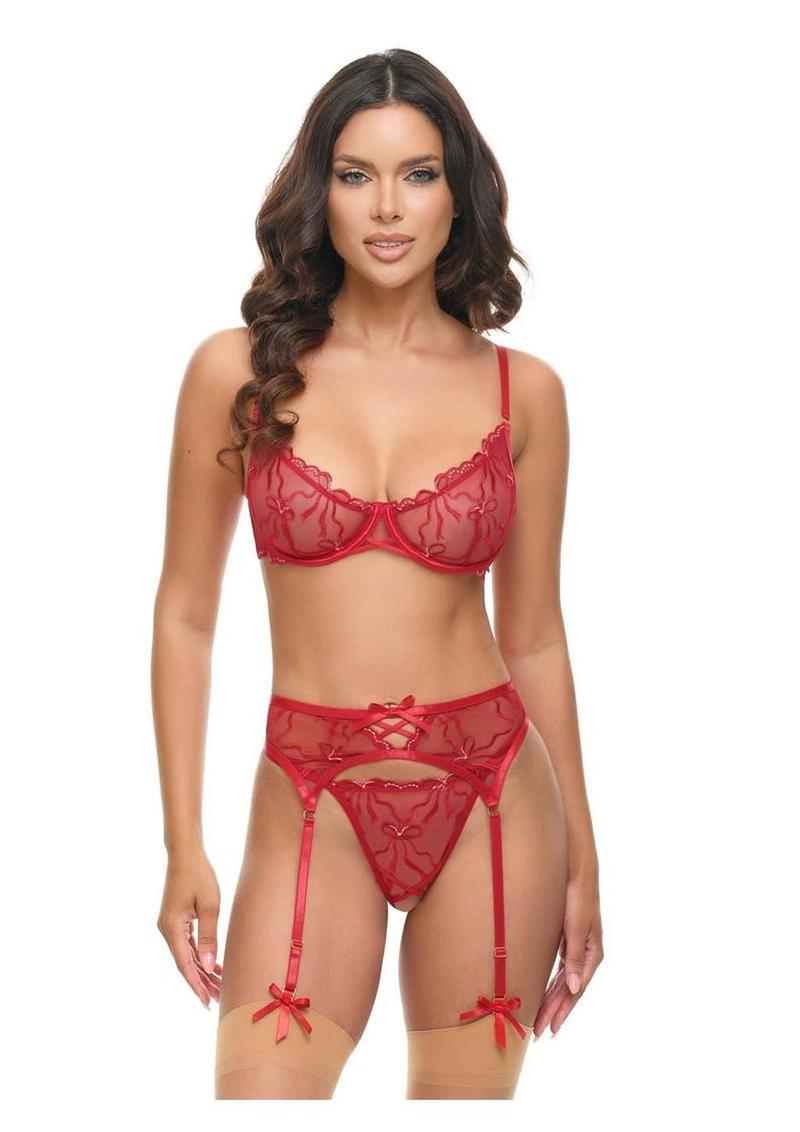 Oh LA LA Cheri Mariah - Red - XLarge - 3 Piece/Set