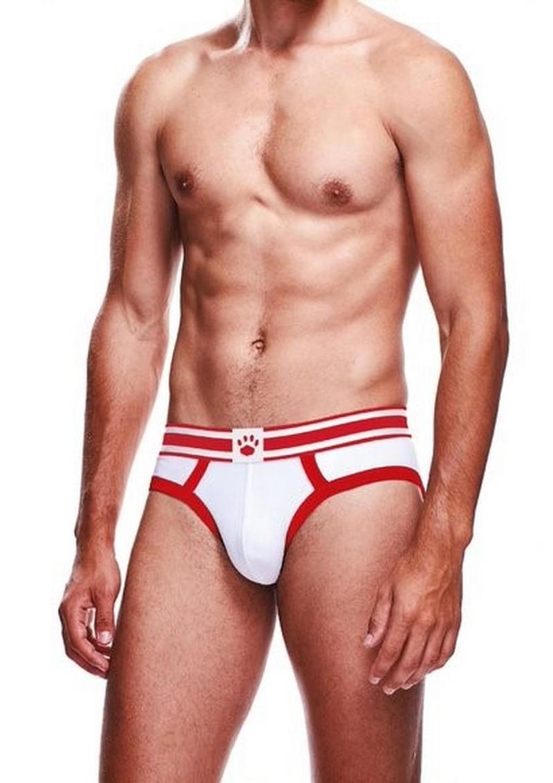 Prowler White/Red Brief - Red/White - Medium