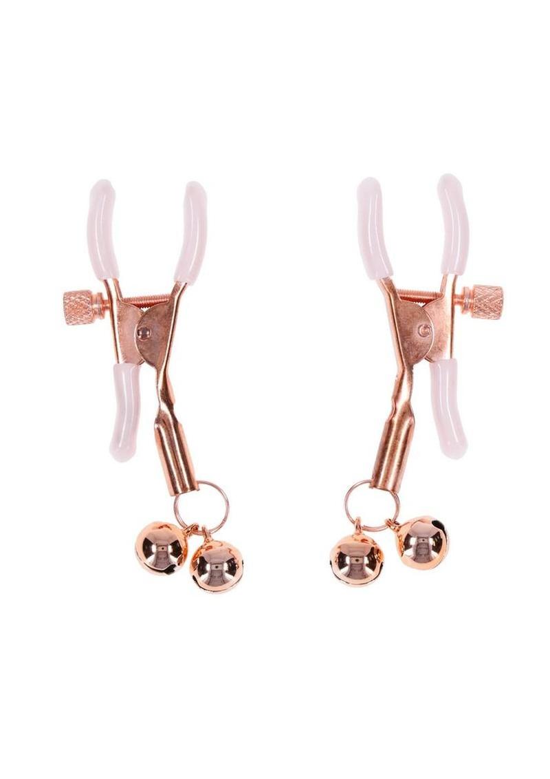 Sex and Mischief Peaches N Creame Bell Nipple Clamps